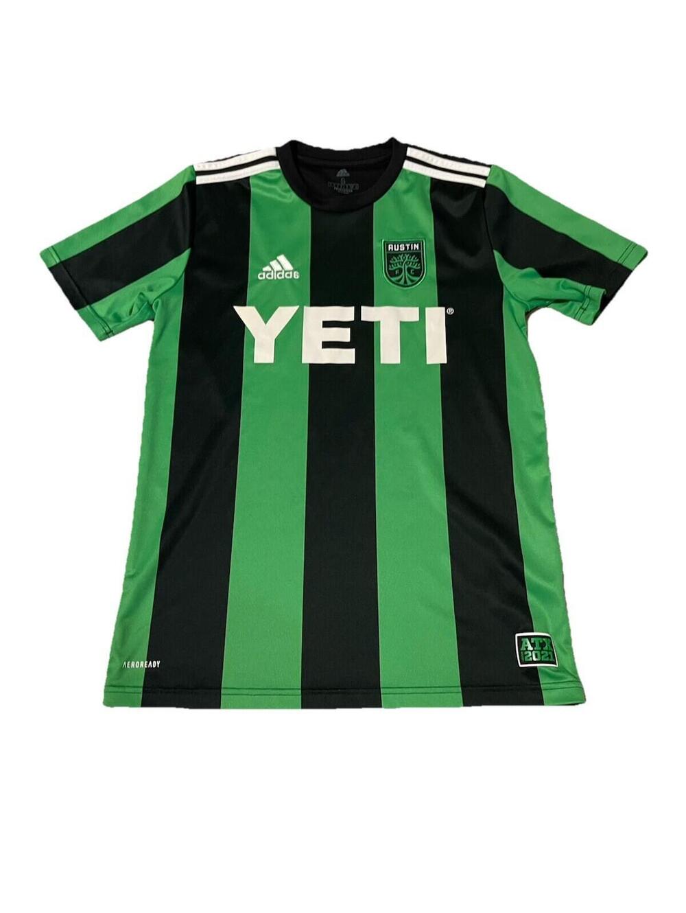 adidas Austin FC 2021-22 Inaugural Blank Season Jersey Yeti MLS Size Small H97